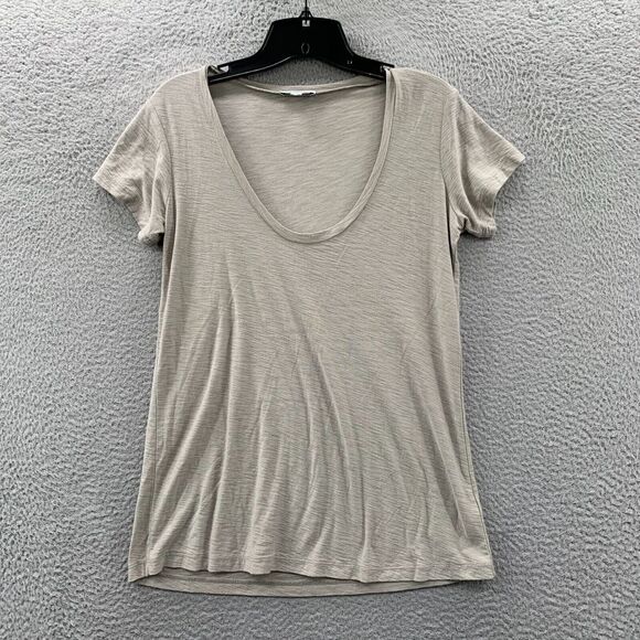 STANDARD JAMES PERSE Blouse Womens Size 1 Top Short Sleeve Green* - Picture 1 of 8